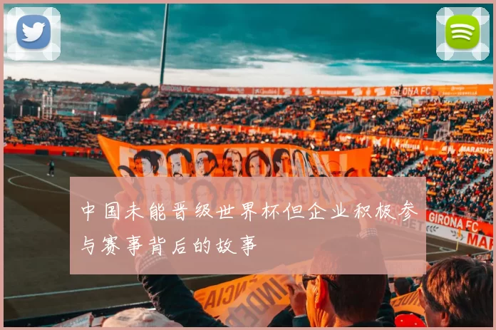 中国未能晋级世界杯但企业积极参与赛事背后的故事